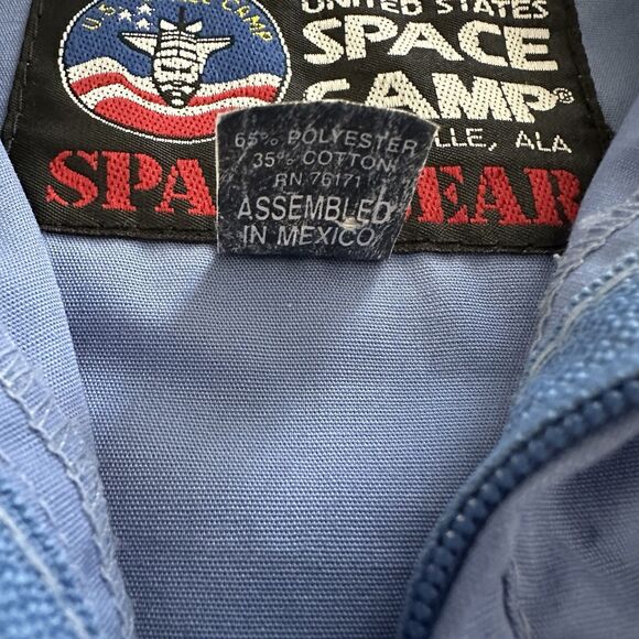 Vintage United States Space Camp Flight Suit Jumpsuit Adult XXS Blue NASA Rocket - Picture 9 of 12